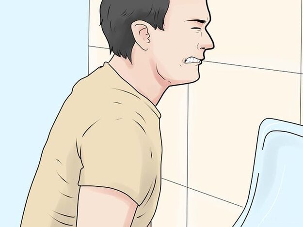 Schmerz beim Urinéieren mat Prostatitis